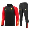 AS Roma Trainings Sweatshirt Kwart-Zip 2023-24 Zwarte